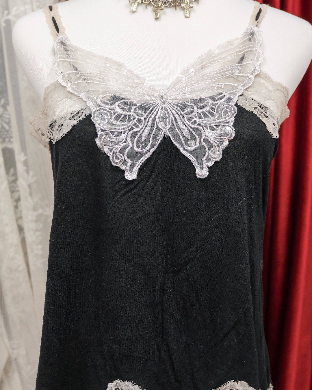 Gothic Butterfly Lace Camisole