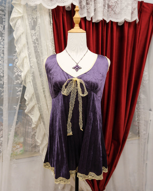 Violet Velvet Ribbon Camisole