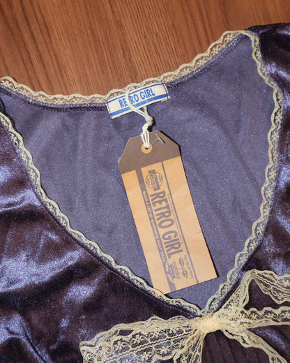 Violet Velvet Ribbon Camisole