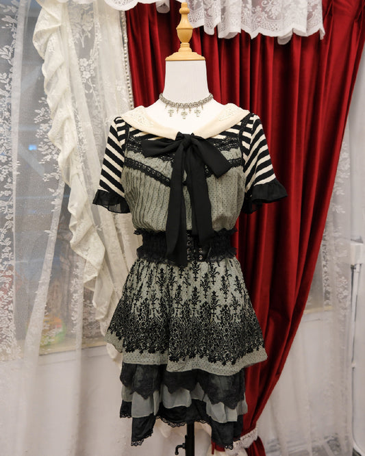 [Set] Monochrome Sailor & Sage Gothic Damask