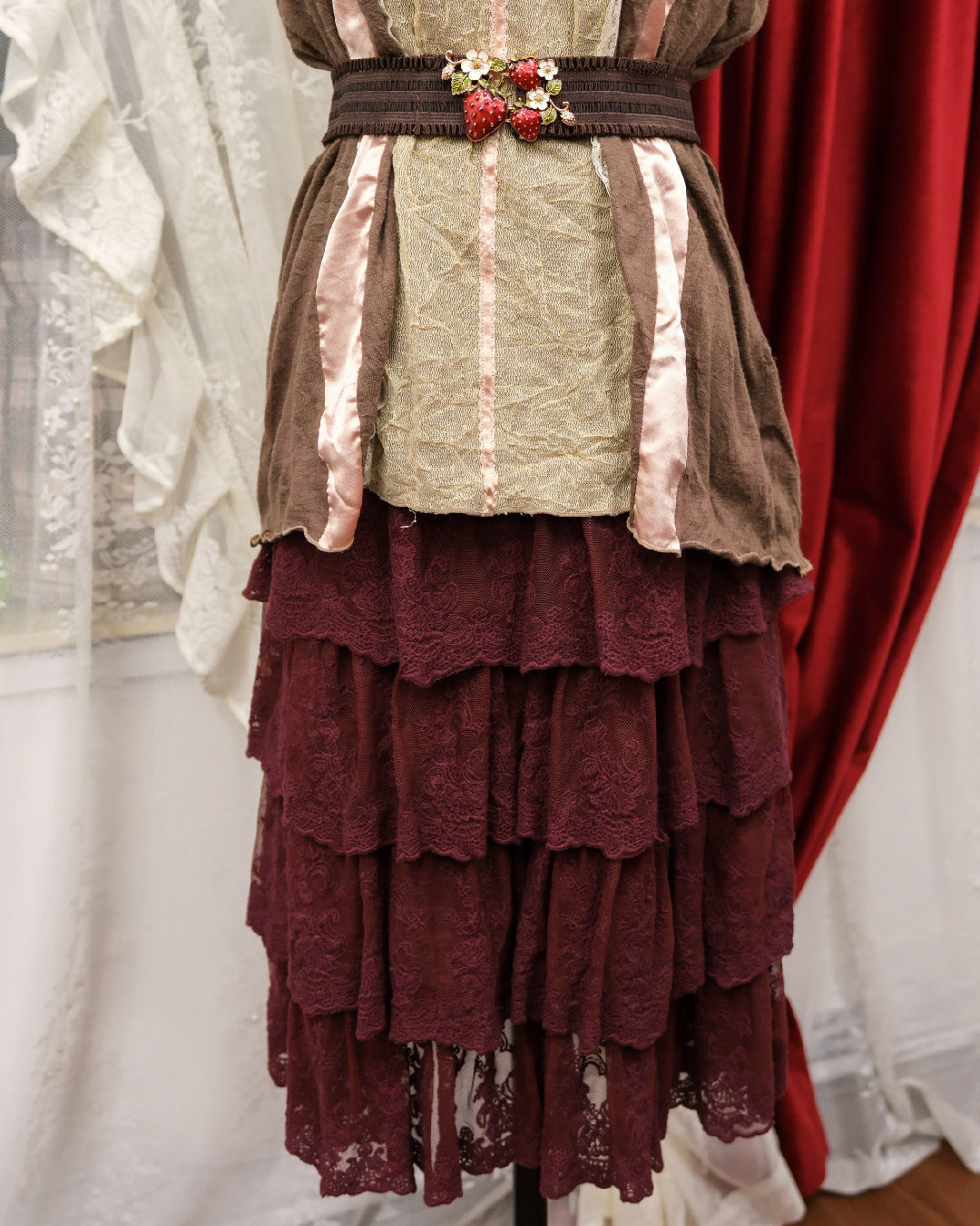 [Set] Wilted Cocoa & Mulberry Ruffles