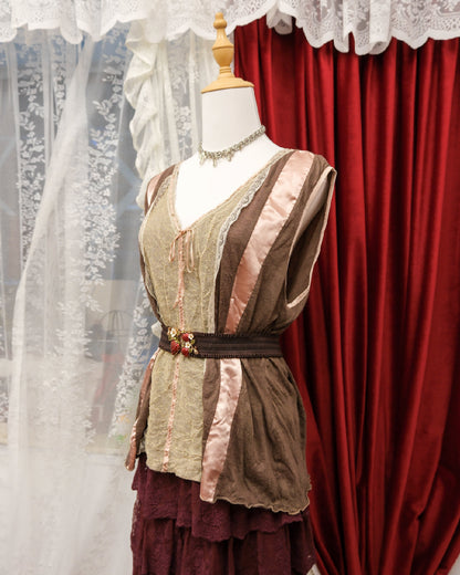 [Set] Wilted Cocoa & Mulberry Ruffles