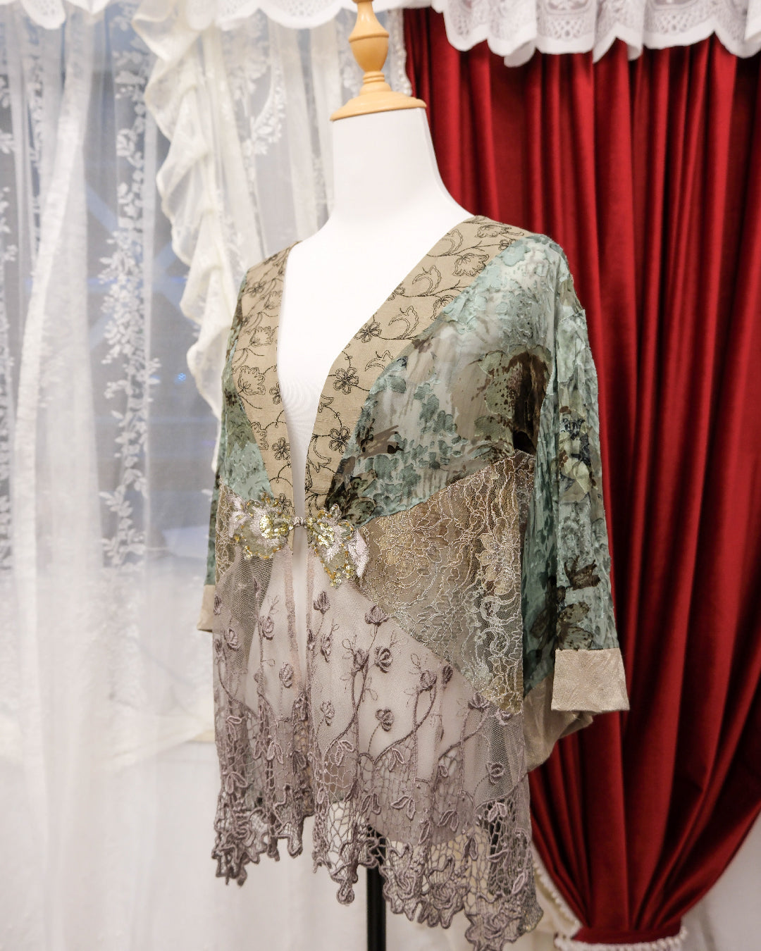 [USA] Spencer Alexis Mint Lace Kimono