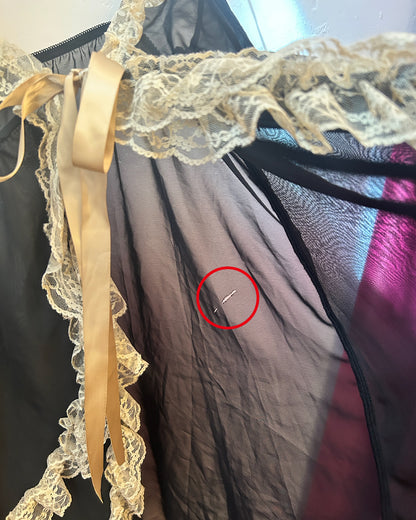 Dark Ruffle Sheer Camisole