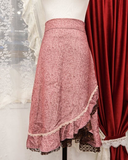 Rose Pink Lace Skirt