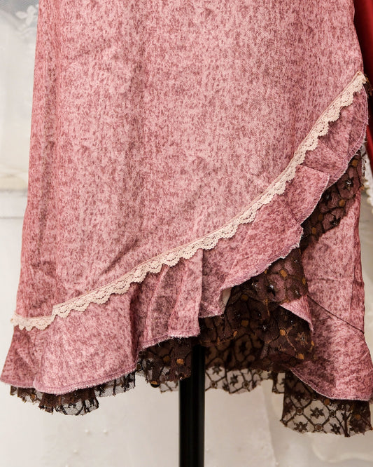 Rose Pink Lace Skirt