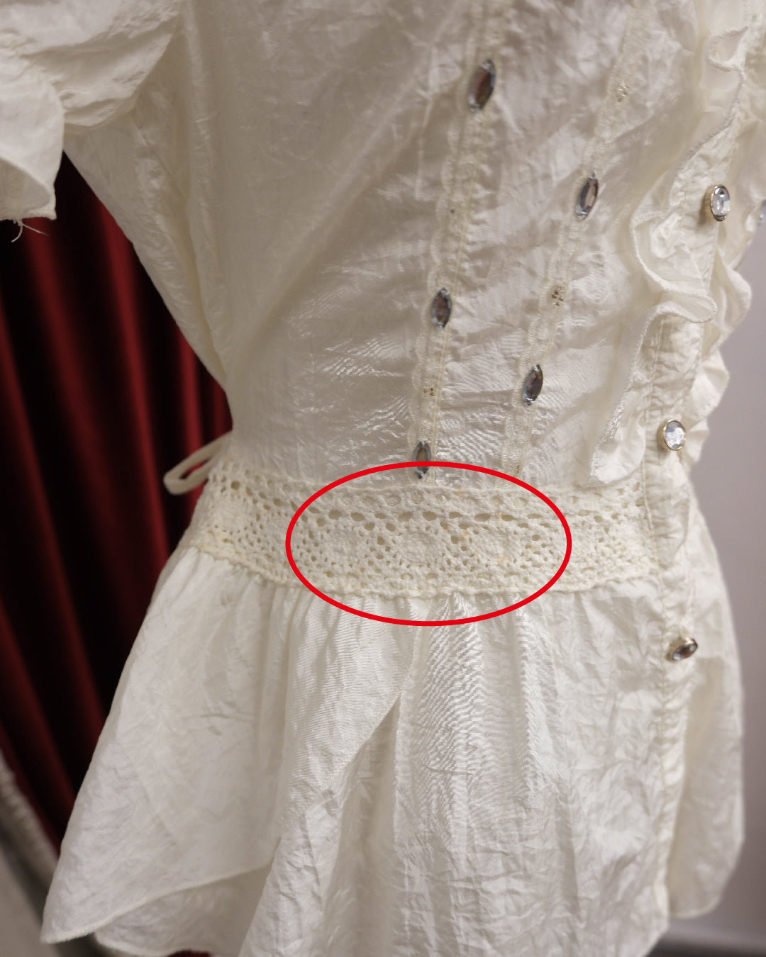 Pearl White Gems Top