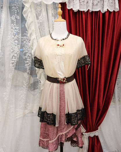 [Set] Dusty Rose Brocade