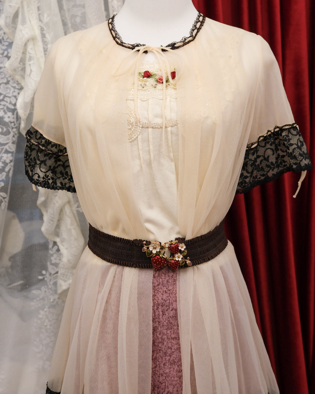[Set] Dusty Rose Brocade