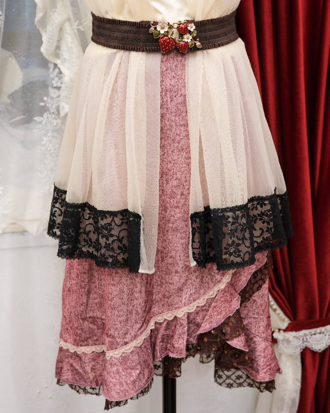 [Set] Dusty Rose Brocade