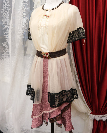 [Set] Dusty Rose Brocade