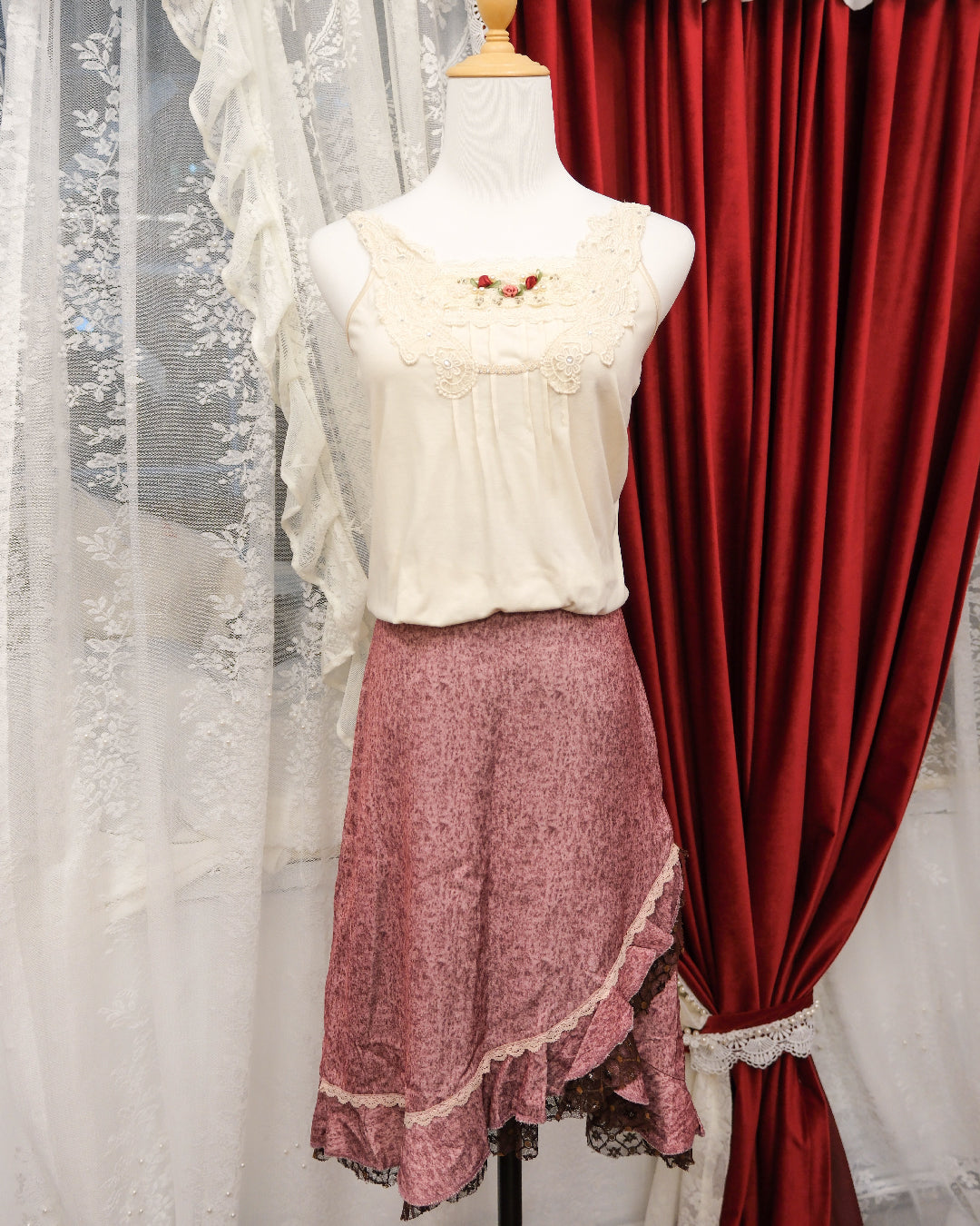 [Set] Dusty Rose Brocade