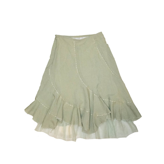 Pastel Green Fairy Midi Skirt