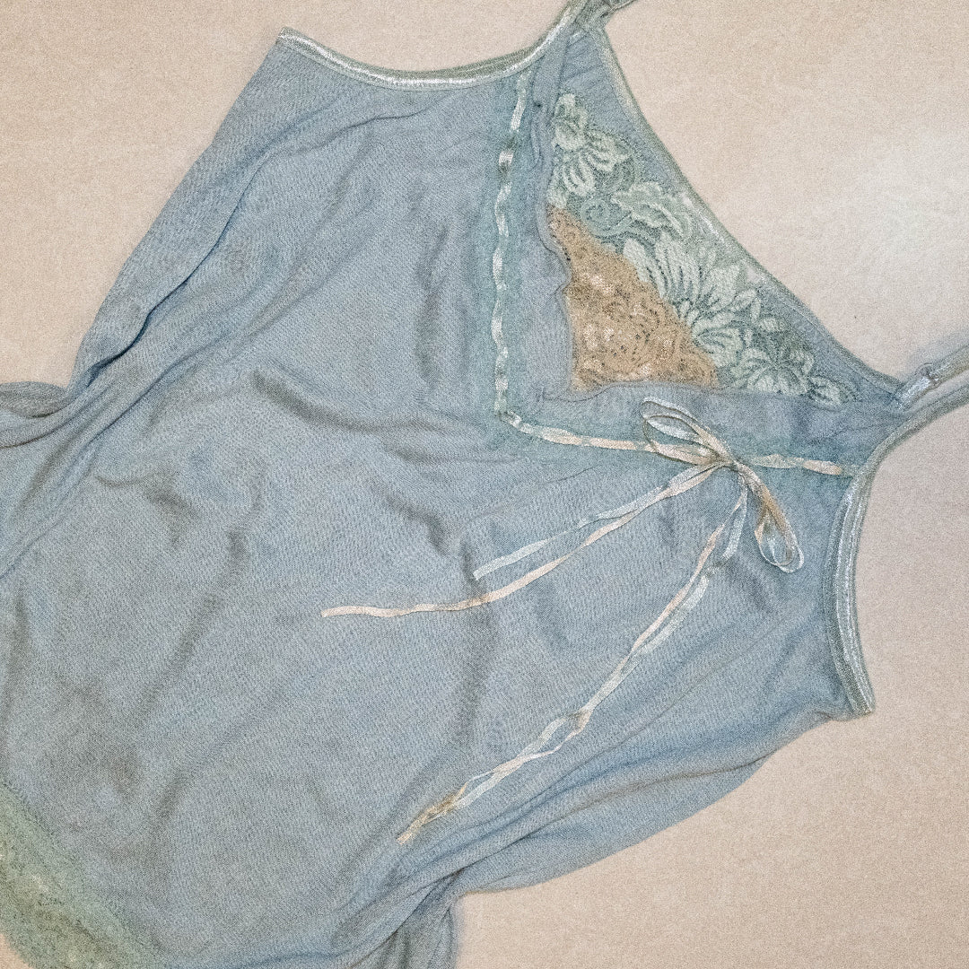 Powder Blue Lace Cami