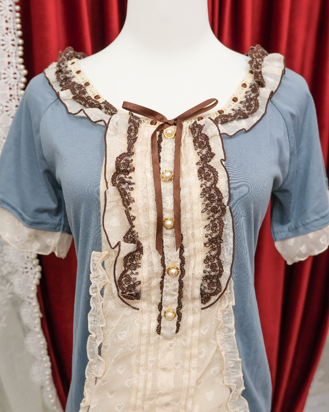 Axes Femme Berry Blue Heart Top