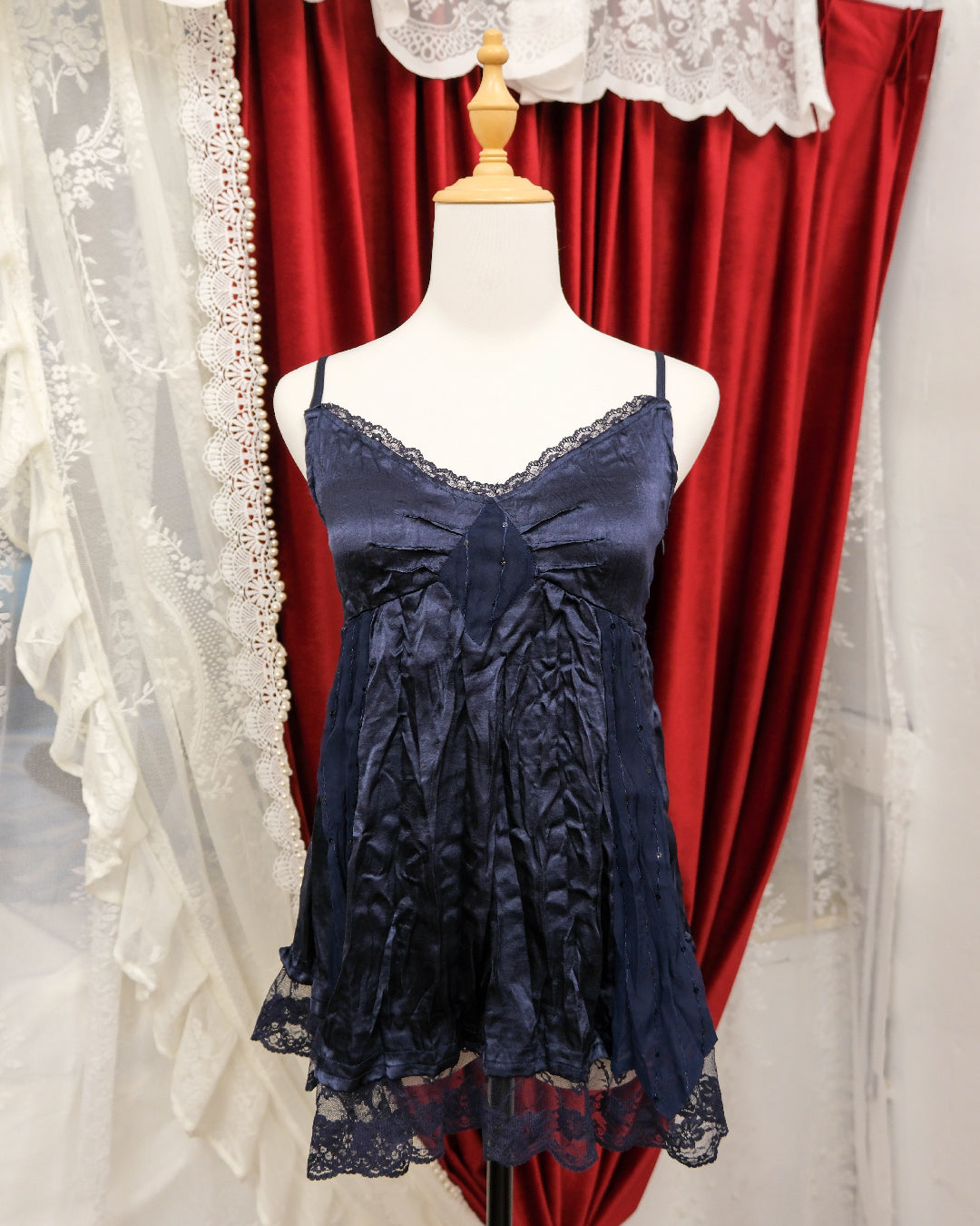 Midnight Satin Camisole