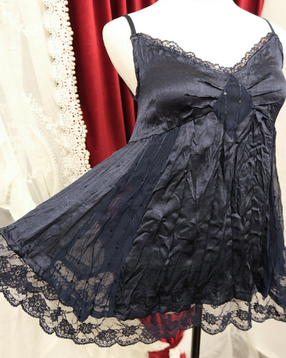 Midnight Satin Camisole