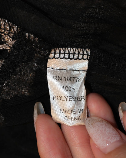Tawny Black Sheer Cardigan
