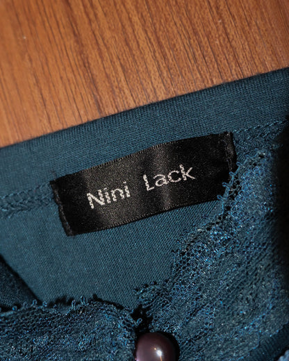 Myrtle Green Lace Ribbon Camisole