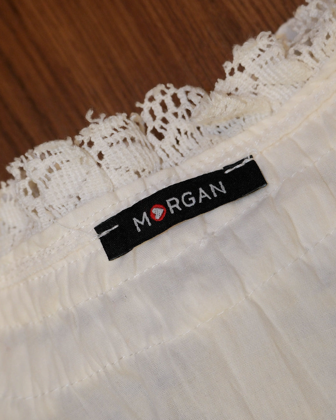 [Turkey] Morgan Ruffle Cream Ribbons Vest