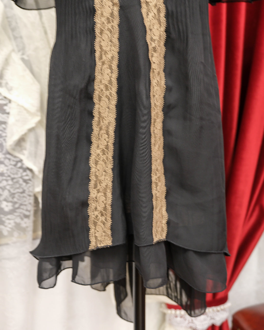 Axes Femme Gothic Black Sheer Dress