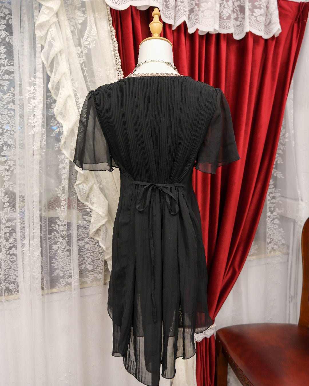 Axes Femme Gothic Black Sheer Dress