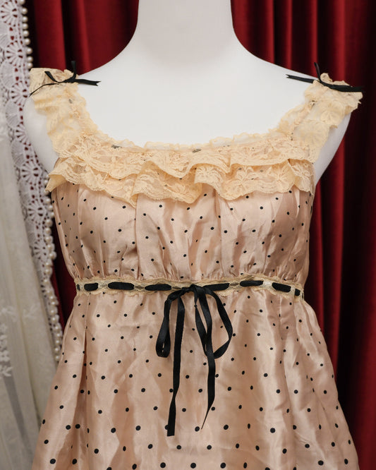 Peach Polka Dots Camisole