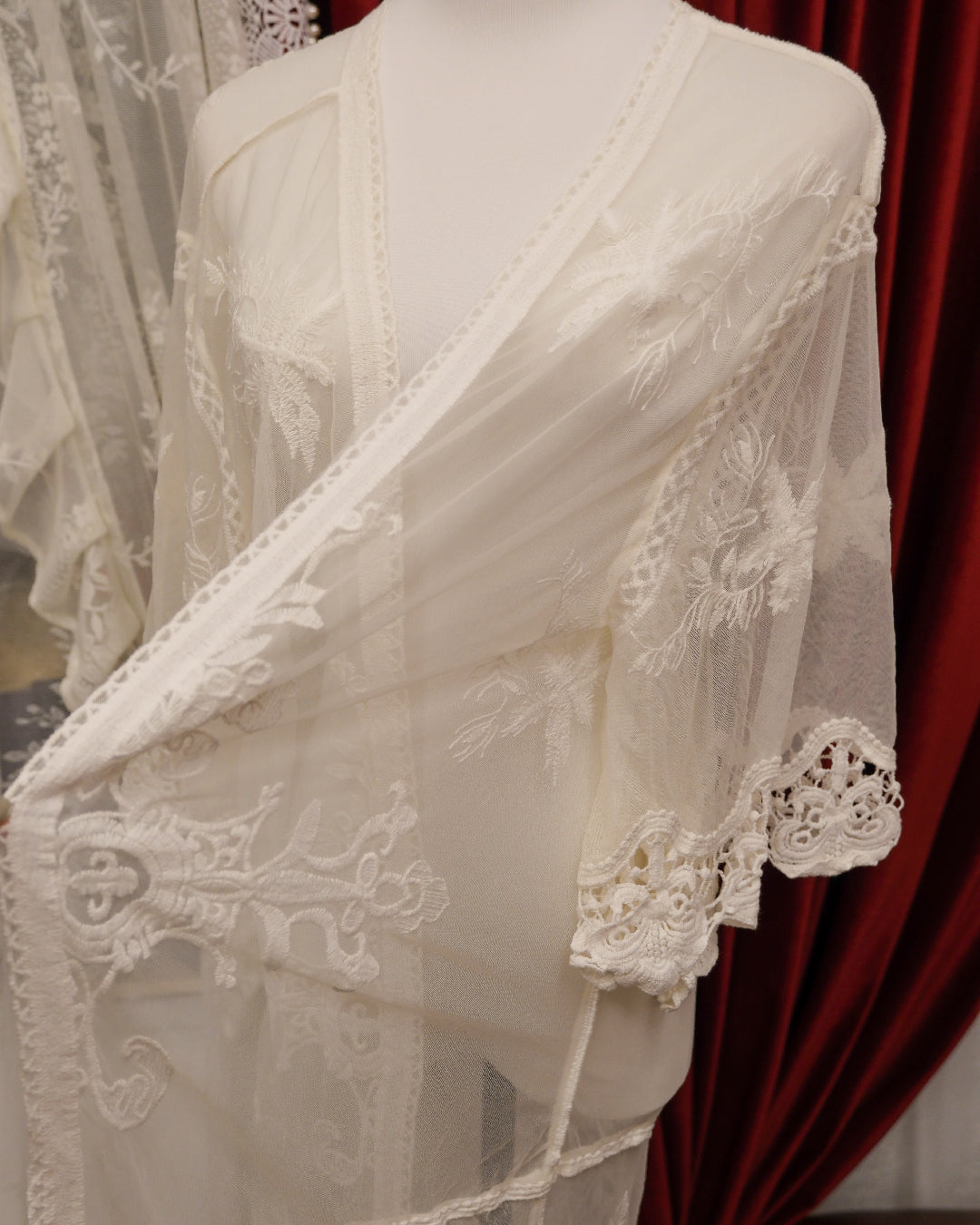 Origami By Vivien Bohemian White Embroidered Cardigan