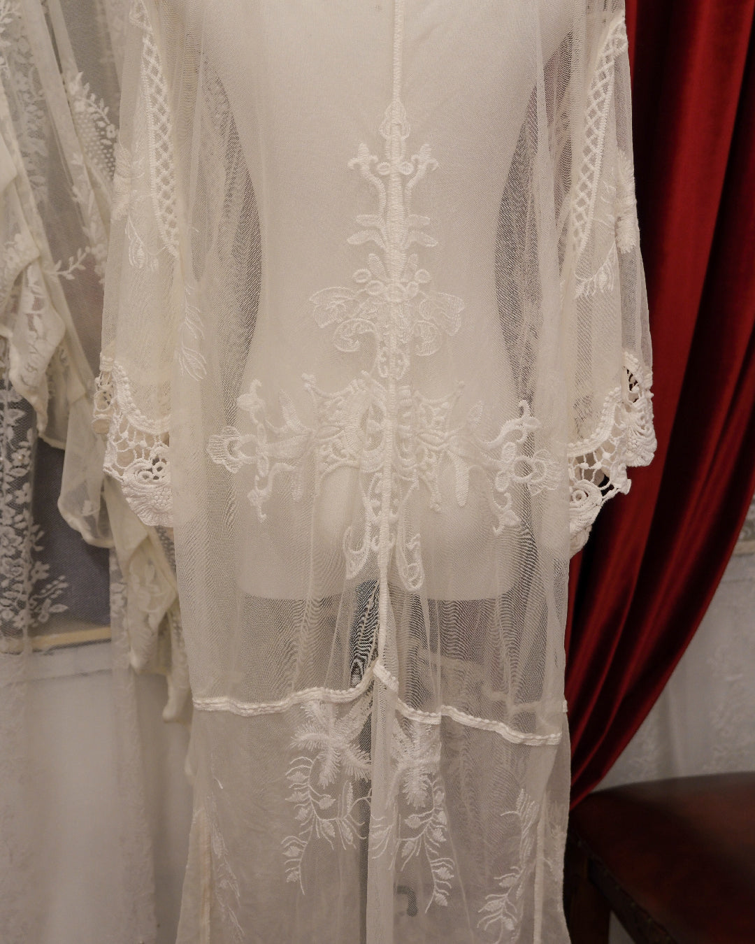 Origami By Vivien Bohemian White Embroidered Cardigan