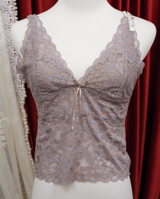 [Bangladesh] Grey Blue Lace Camisole