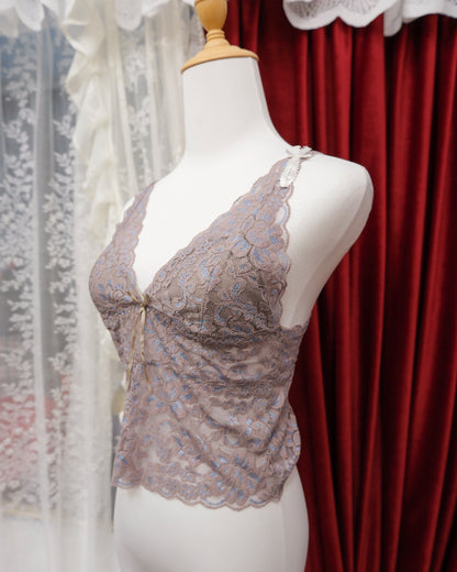[Bangladesh] Grey Blue Lace Camisole