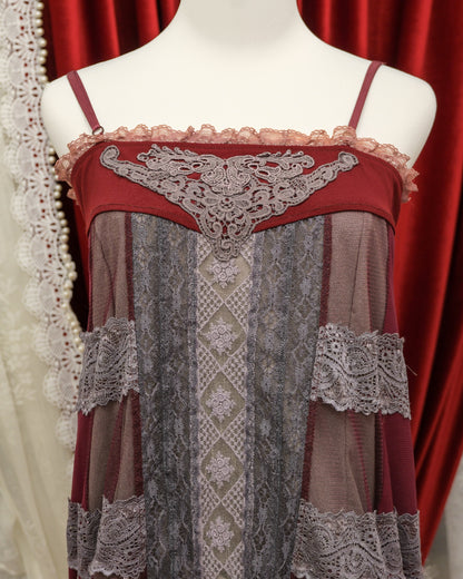 Ozz Angelo Garnet Gothic Camisole