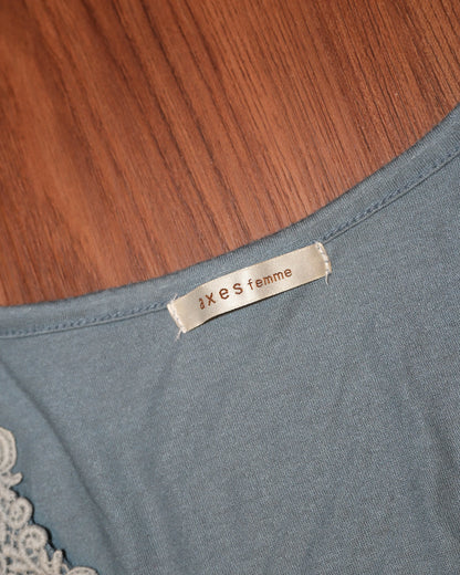Axes Femme Sailor Blue Military Top