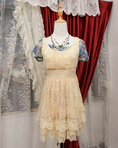 [Vietnam] Blue Rose Layers Top