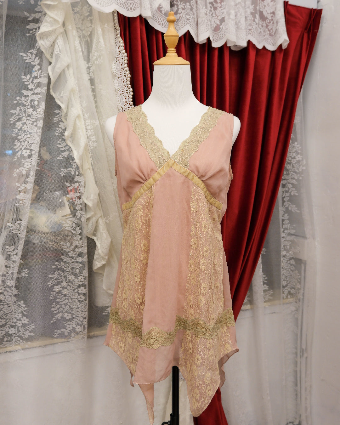 Axes Femme Peach Sheer Camisole