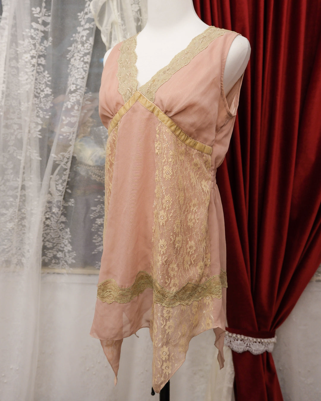Axes Femme Peach Sheer Camisole
