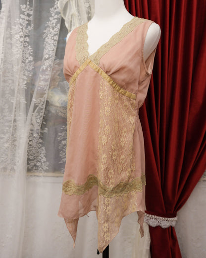 Axes Femme Peach Sheer Camisole