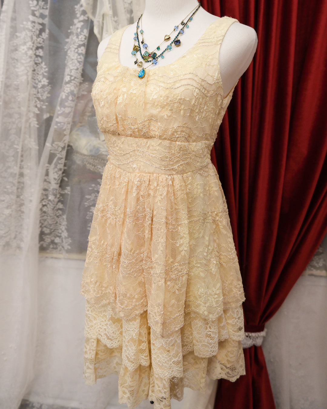 Snidel Cream Lace Dress