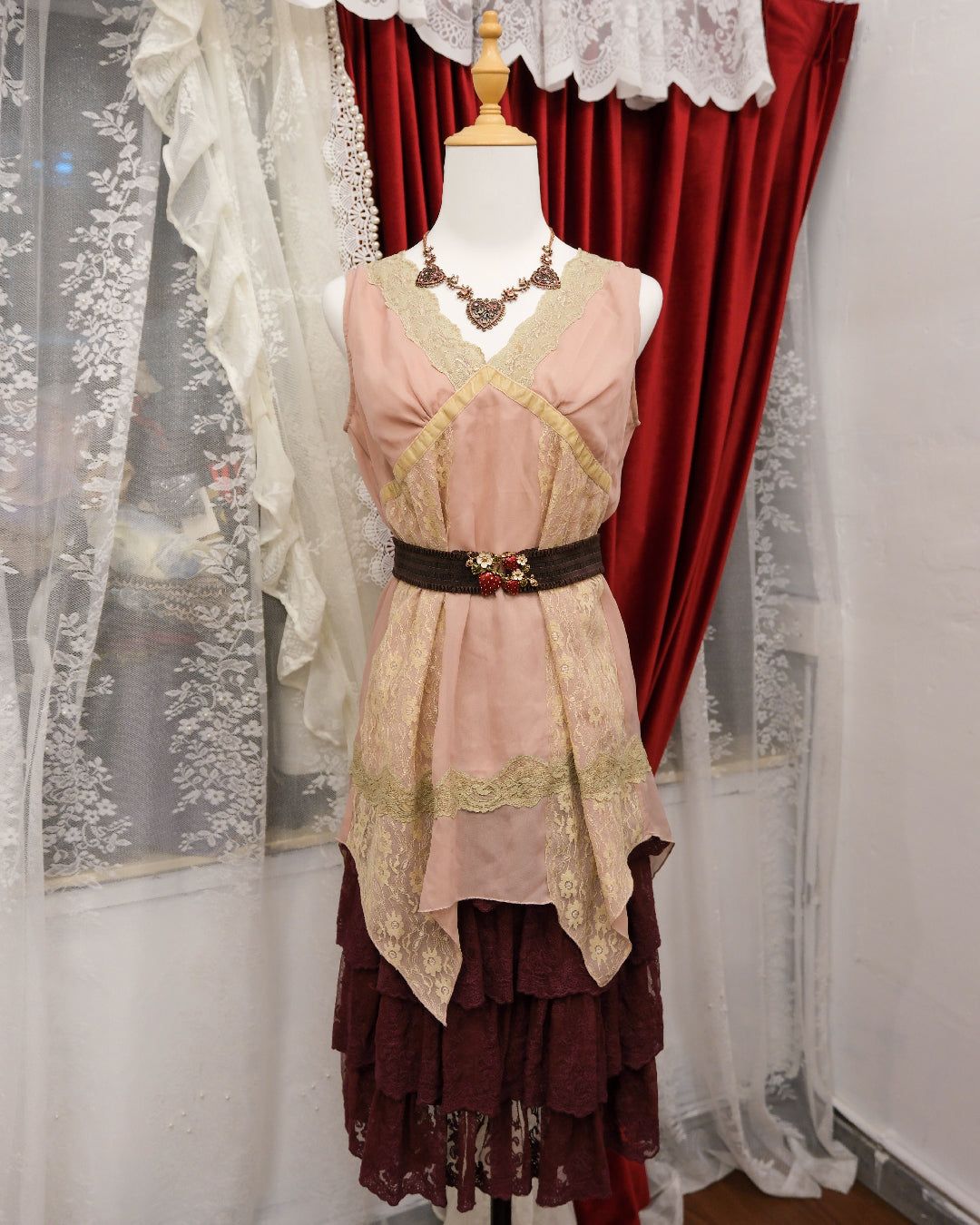 Axes Femme Peach Sheer Camisole