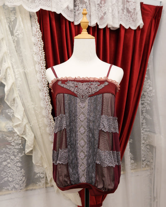 Ozz Angelo Garnet Gothic Camisole