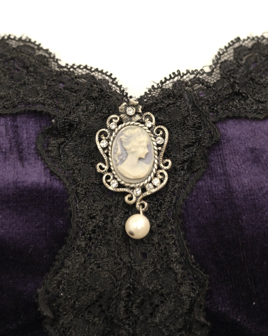 Purple Velvet Cameo Camisole