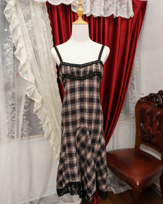 Axes Femme Plaid Long Dress