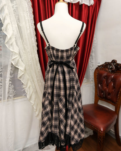 Axes Femme Plaid Long Dress