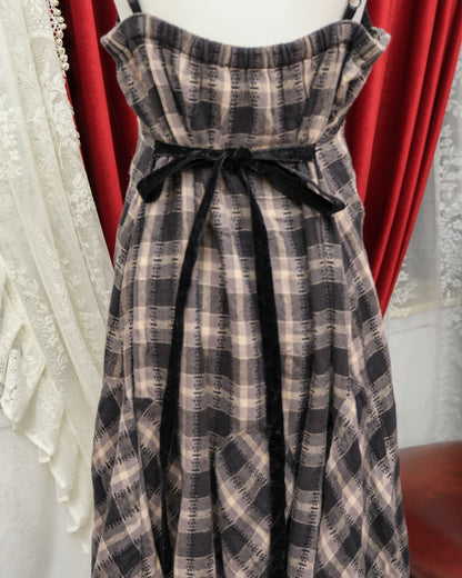 Axes Femme Plaid Long Dress
