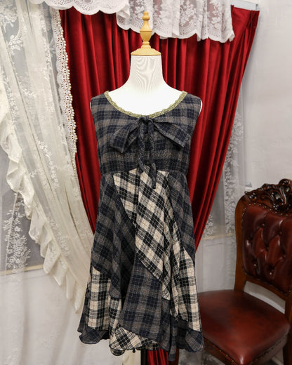 Plaid Patchwork Dress