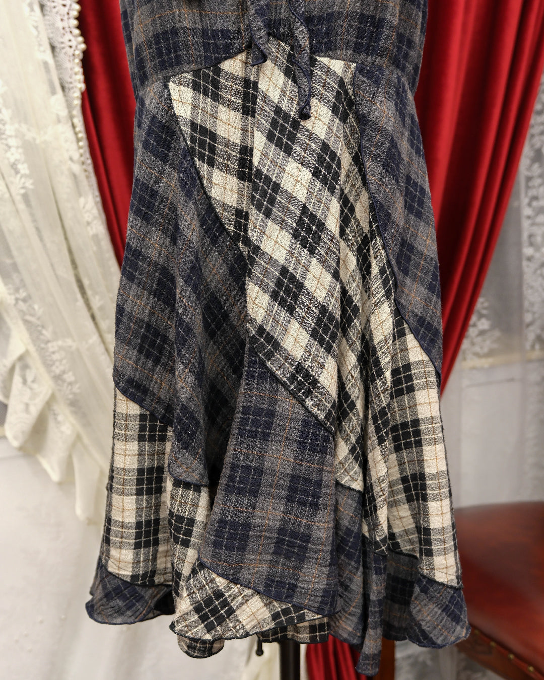 Plaid Patchwork Dress