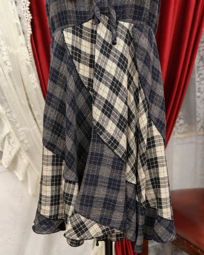Plaid Patchwork Dress