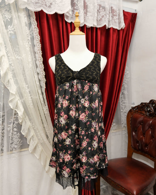 Rosa & Rosa Velvet Floral Dress