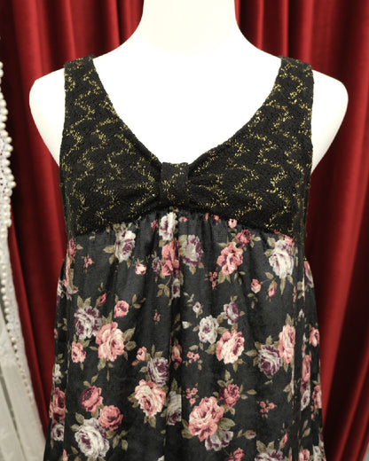 Rosa & Rosa Velvet Floral Dress