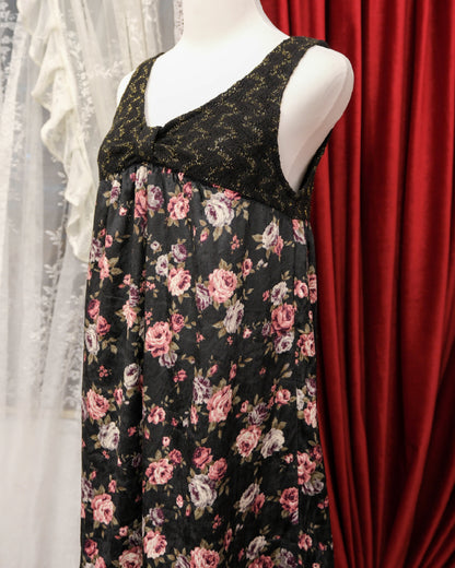 Rosa & Rosa Velvet Floral Dress